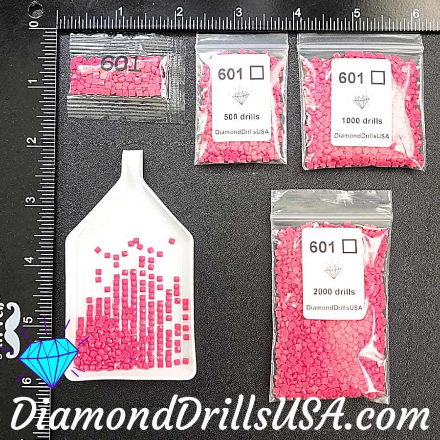 DMC 601 SQUARE 5D Diamond Painting Drills DMC 601 Dark