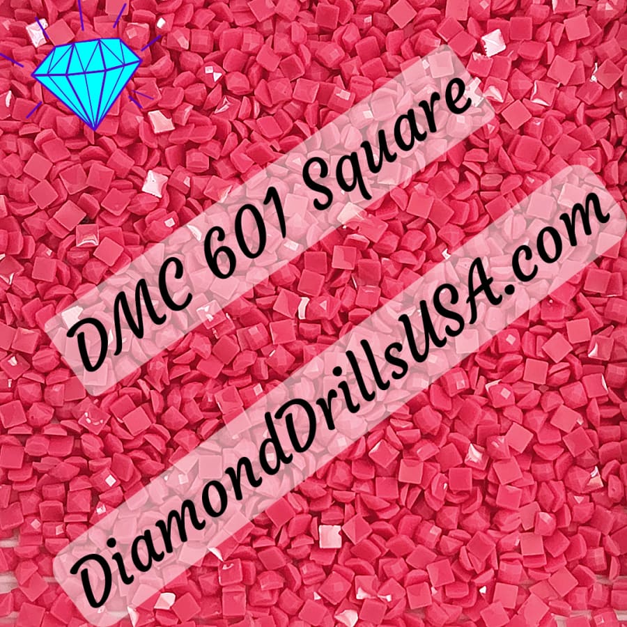 DMC 601 SQUARE 5D Diamond Painting Drills DMC 601 Dark