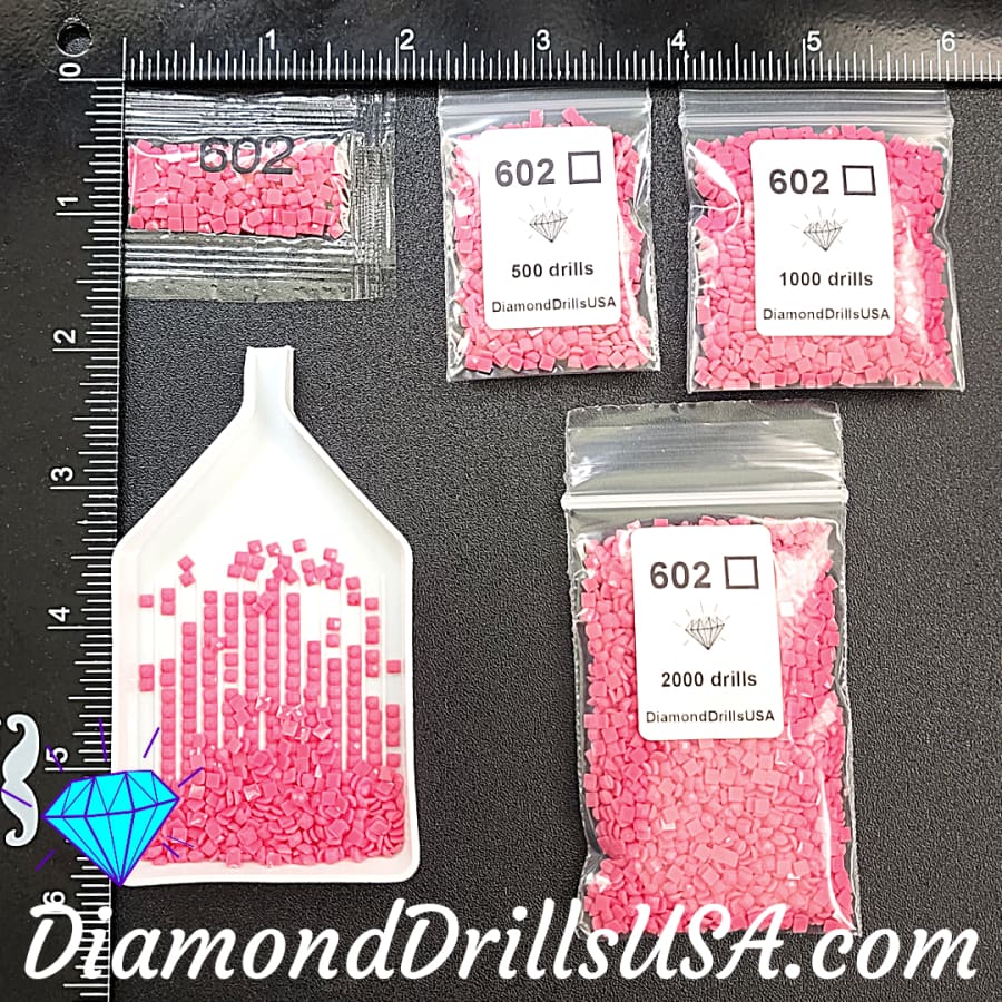 DMC 602 SQUARE 5D Diamond Painting Drills DMC 602 Medium