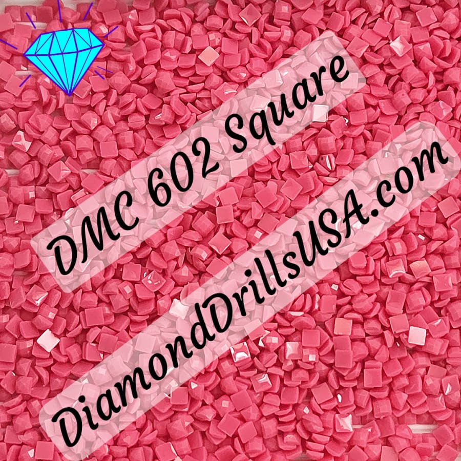 DMC 602 SQUARE 5D Diamond Painting Drills DMC 602 Medium