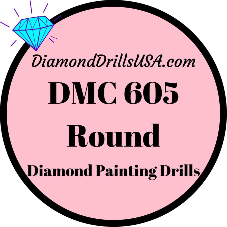 DMC 605 ROUND 5D Diamond Painting Drills Beads DMC 605 Very