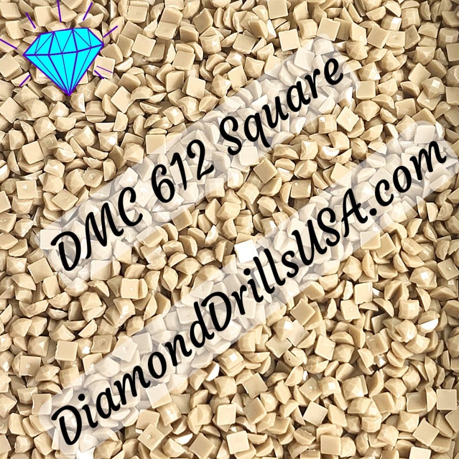 DMC 612 SQUARE 5D Diamond Painting Drills Beads DMC 612