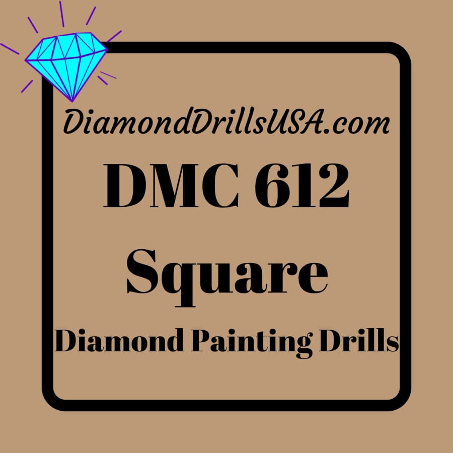 DMC 612 SQUARE 5D Diamond Painting Drills Beads DMC 612