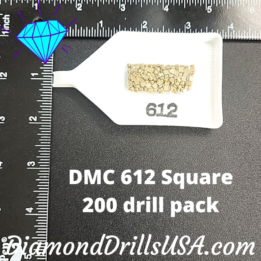 DMC 612 SQUARE 5D Diamond Painting Drills Beads DMC 612