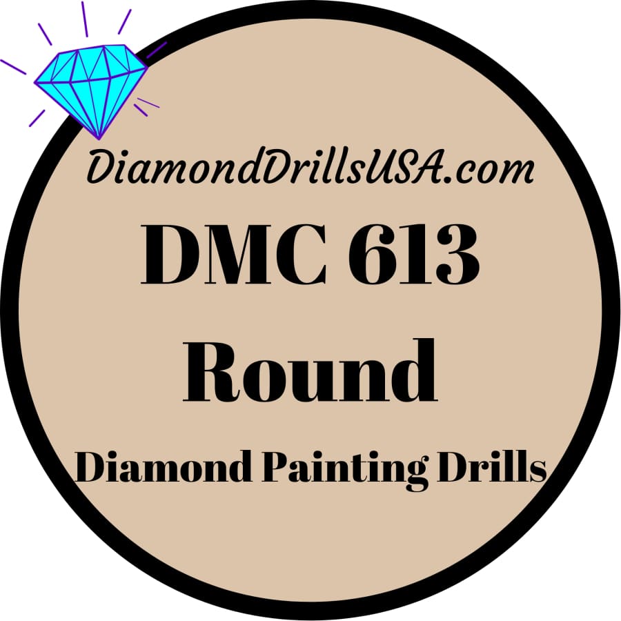 DMC 613 ROUND 5D Diamond Painting Drills Beads DMC 613 Very