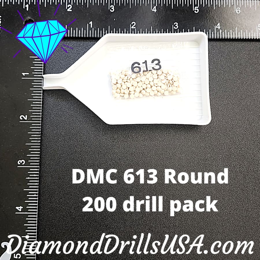 DMC 613 ROUND 5D Diamond Painting Drills Beads DMC 613 Very