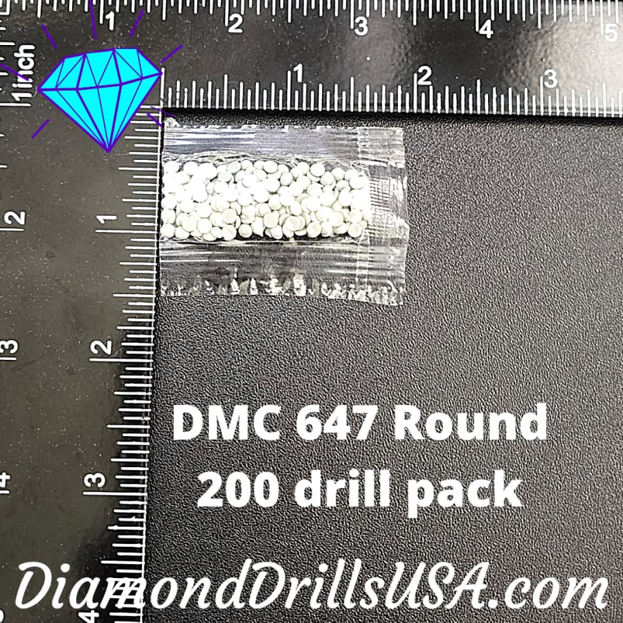 DMC 647 ROUND 5D Diamond Painting Drills DMC 647 Dark Beaver
