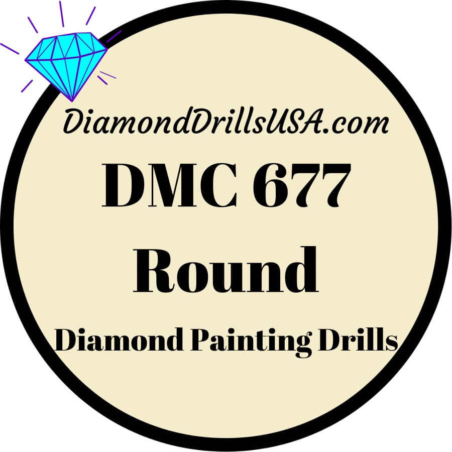 DMC 677 ROUND 5D Diamond Painting Drills Beads DMC 677 Very