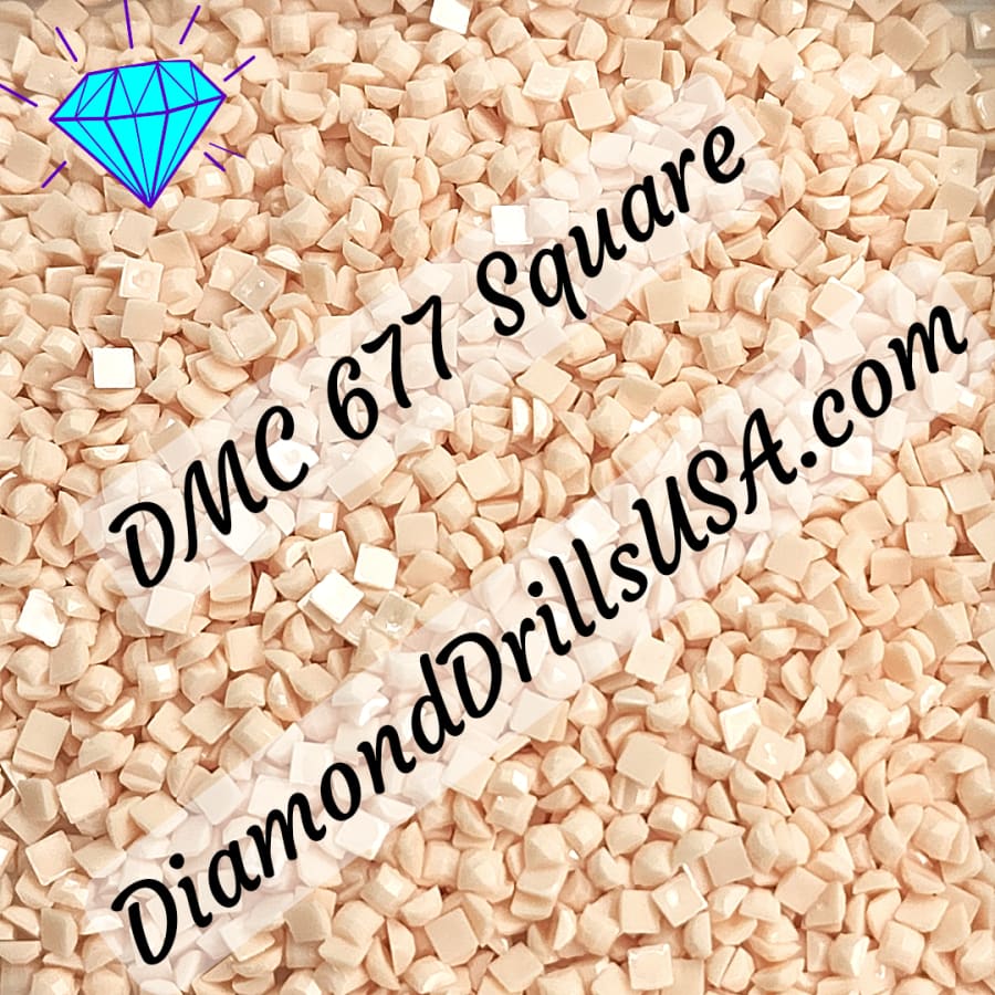 DMC 677 SQUARE 5D Diamond Painting Drills Beads DMC 677 Very