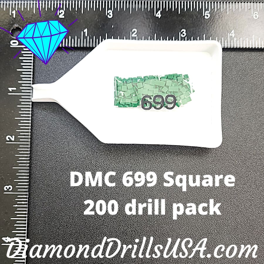 DMC 699 SQUARE 5D Diamond Painting Drills Beads DMC 699