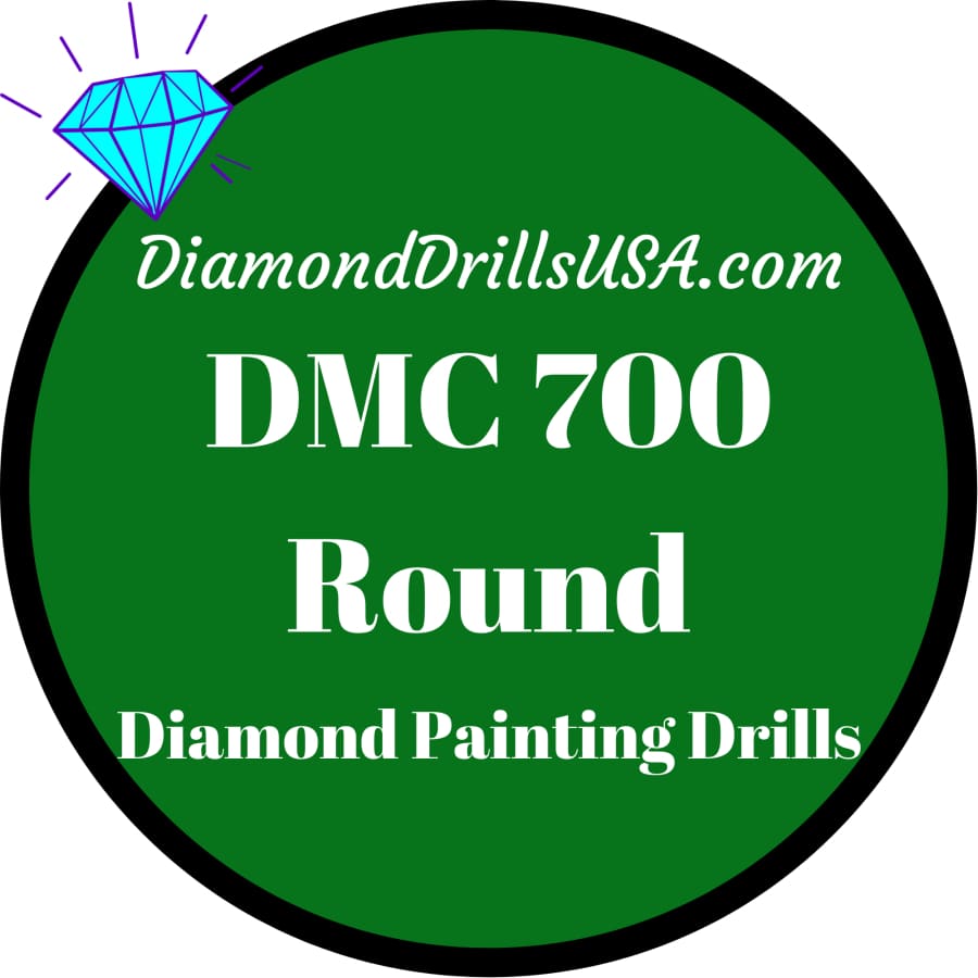 DMC 700 ROUND 5D Diamond Painting Drills Beads DMC 700
