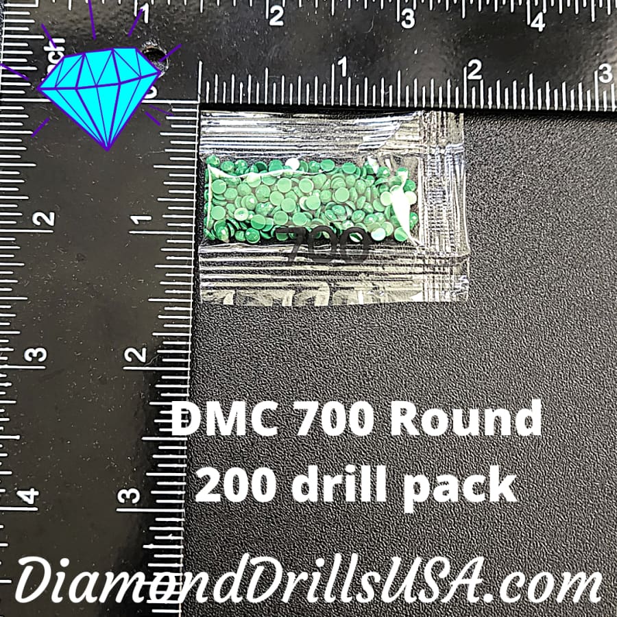 DMC 700 ROUND 5D Diamond Painting Drills Beads DMC 700