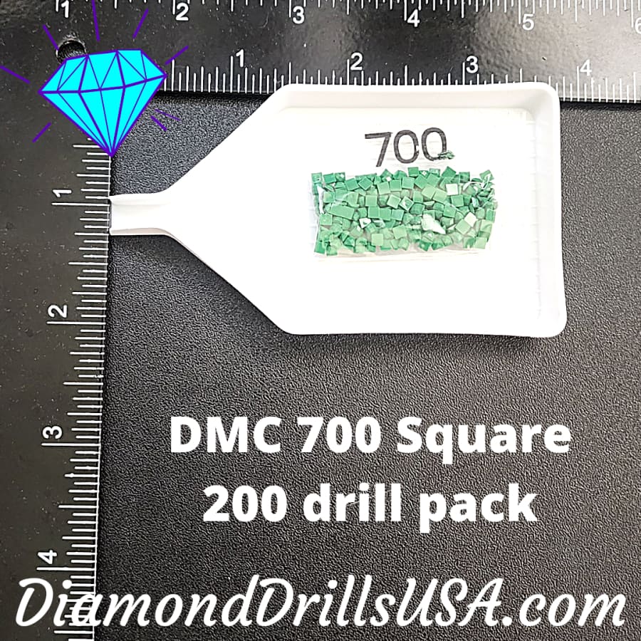 DMC 700 SQUARE 5D Diamond Painting Drills Beads DMC 700