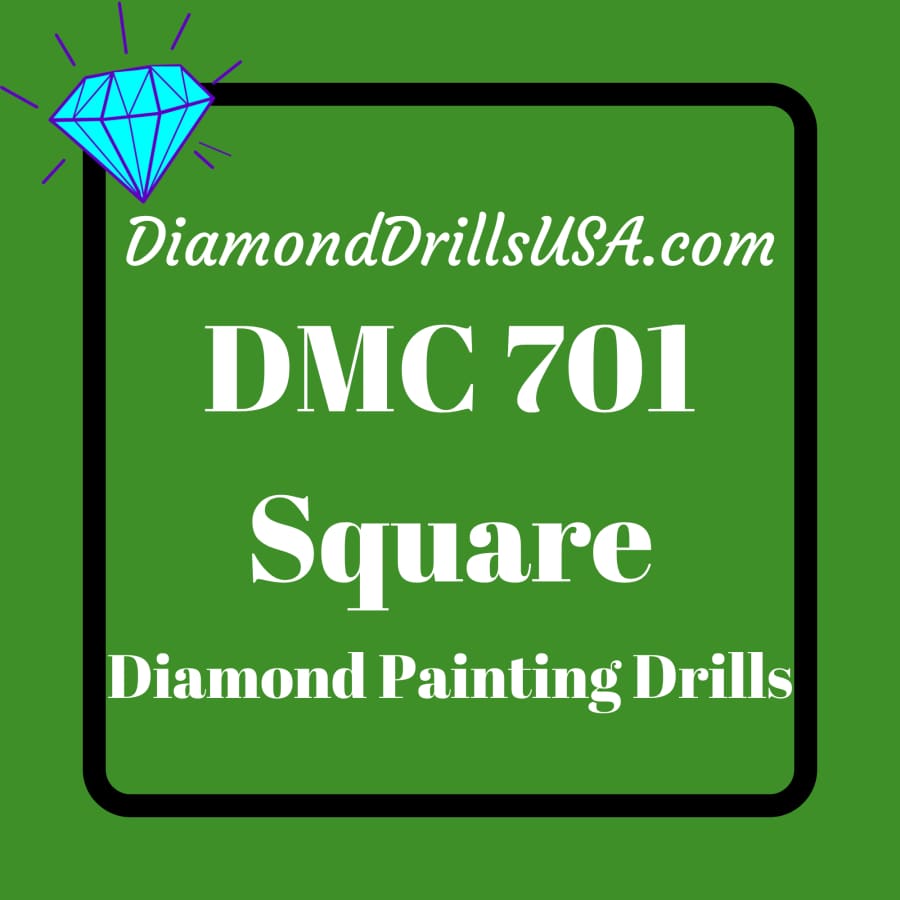 DMC 701 SQUARE 5D Diamond Painting Drills Beads DMC 701