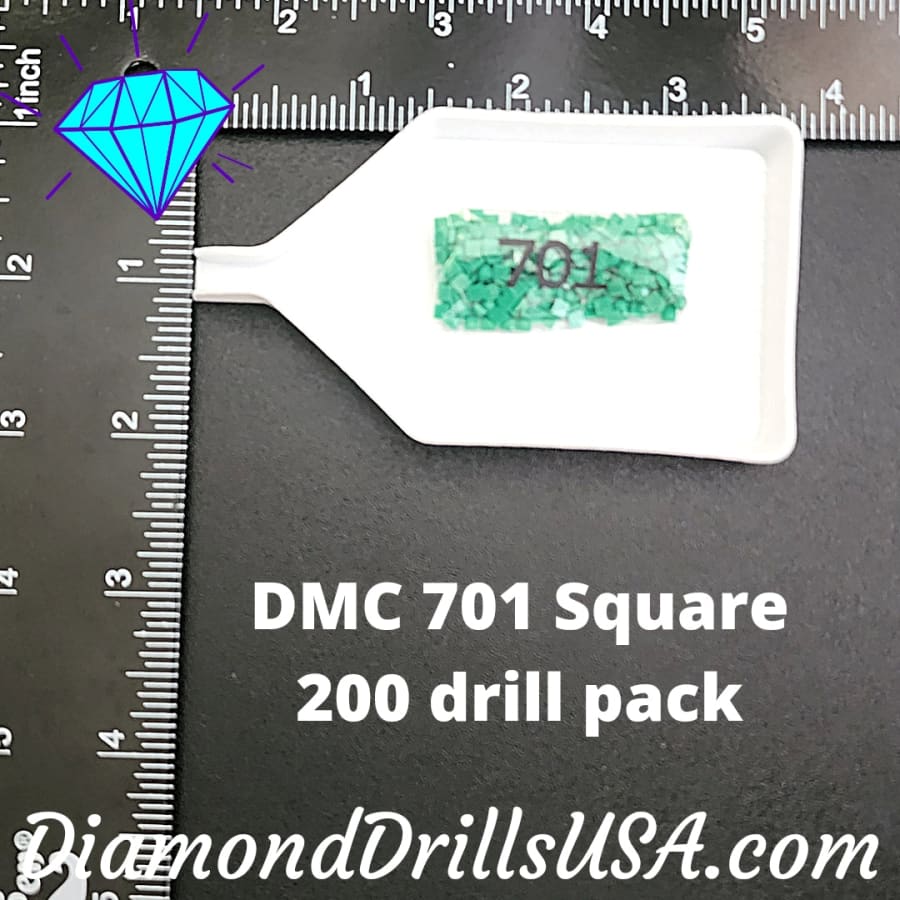 DMC 701 SQUARE 5D Diamond Painting Drills Beads DMC 701