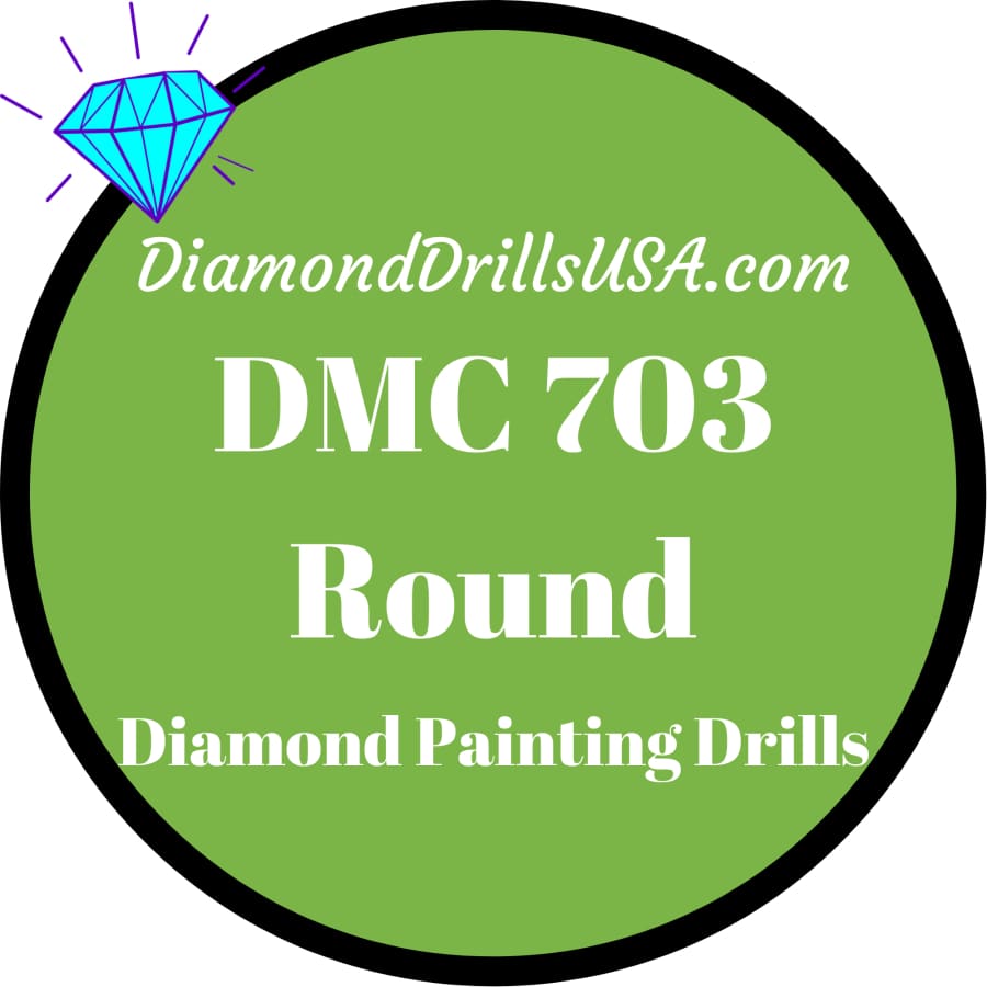 DMC 703 ROUND 5D Diamond Painting Drills Beads 703