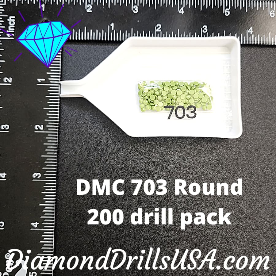 DMC 703 ROUND 5D Diamond Painting Drills Beads 703