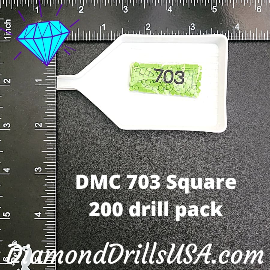 DMC 703 SQUARE 5D Diamond Painting Drills Beads 703