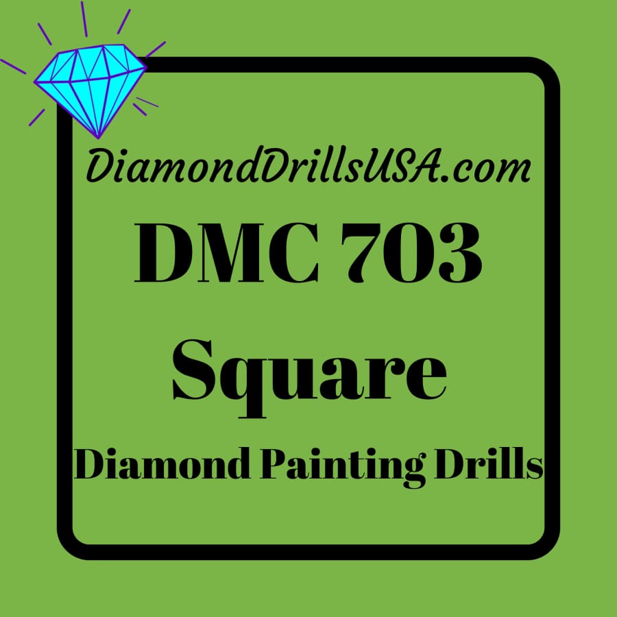 DMC 703 SQUARE 5D Diamond Painting Drills Beads 703