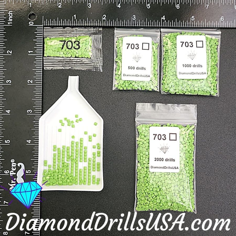 DMC 703 SQUARE 5D Diamond Painting Drills Beads 703