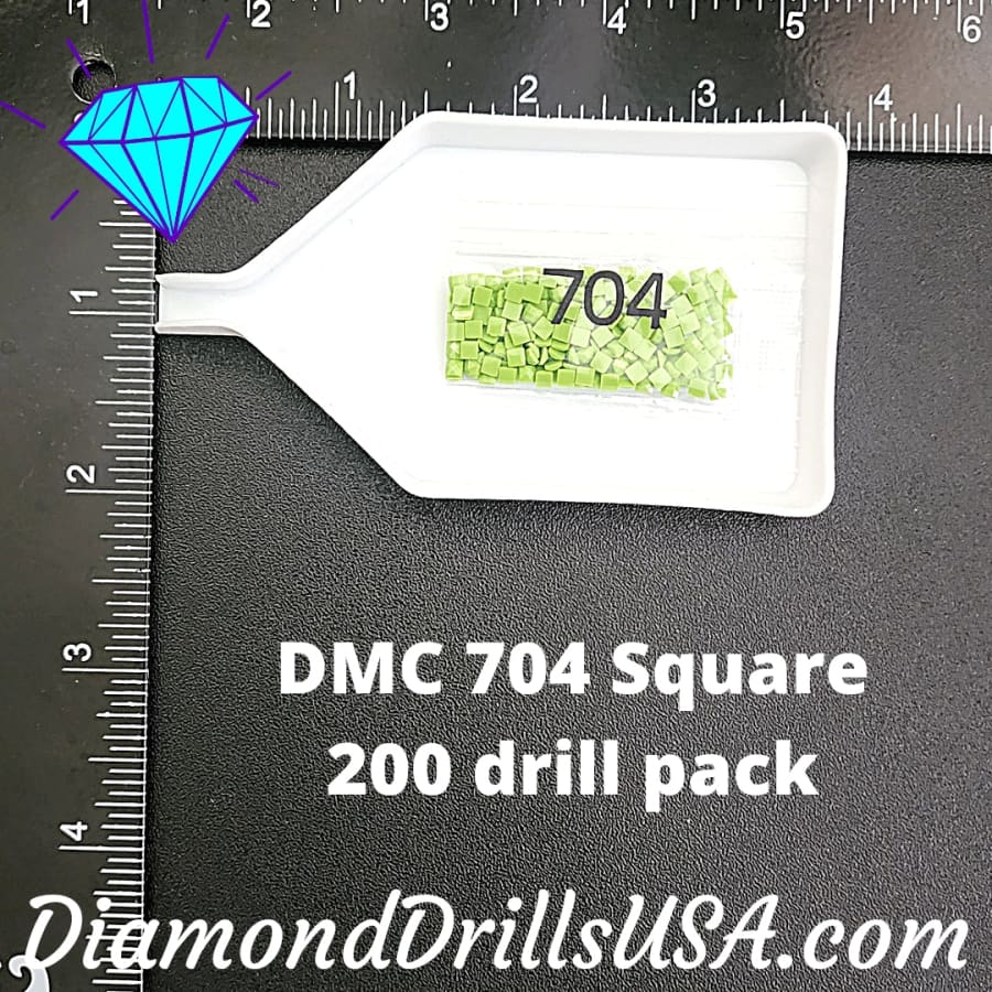 DMC 704 SQUARE 5D Diamond Painting Drills Beads 704 Bright