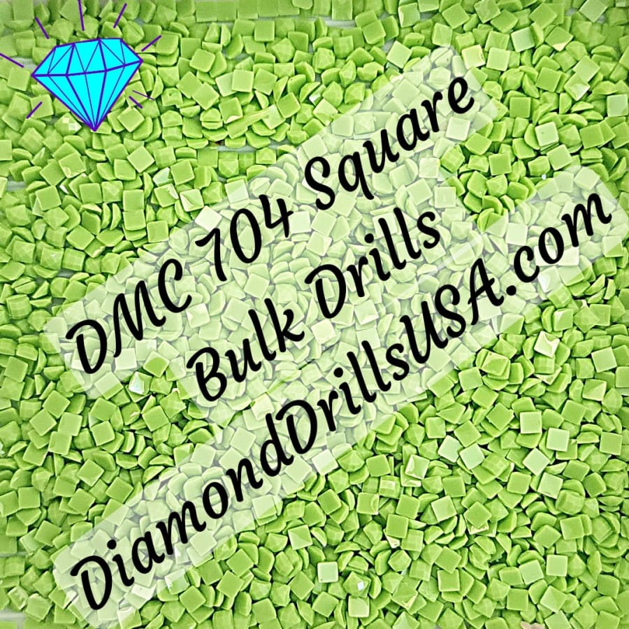 DMC 704 SQUARE 5D Diamond Painting Drills Beads 704 Bright