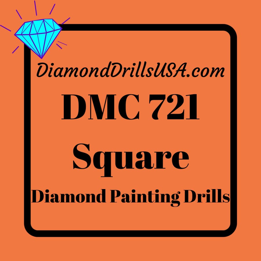 DMC 721 SQUARE 5D Diamond Painting Drills Beads DMC 721