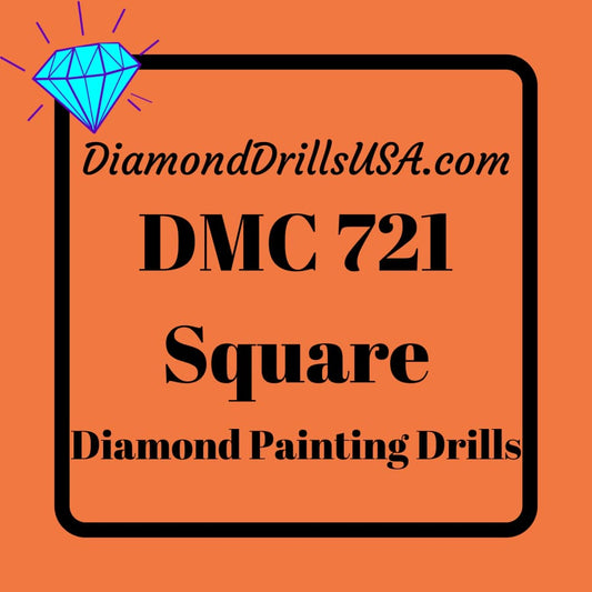 DMC 721 SQUARE 5D Diamond Painting Drills Beads DMC 721