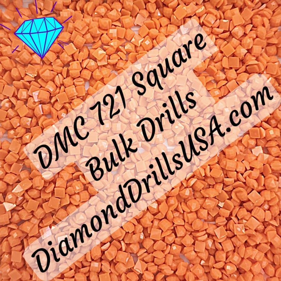 DMC 721 SQUARE 5D Diamond Painting Drills Beads DMC 721
