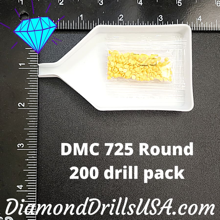 DMC 725 ROUND 5D Diamond Painting Drills Beads DMC 725