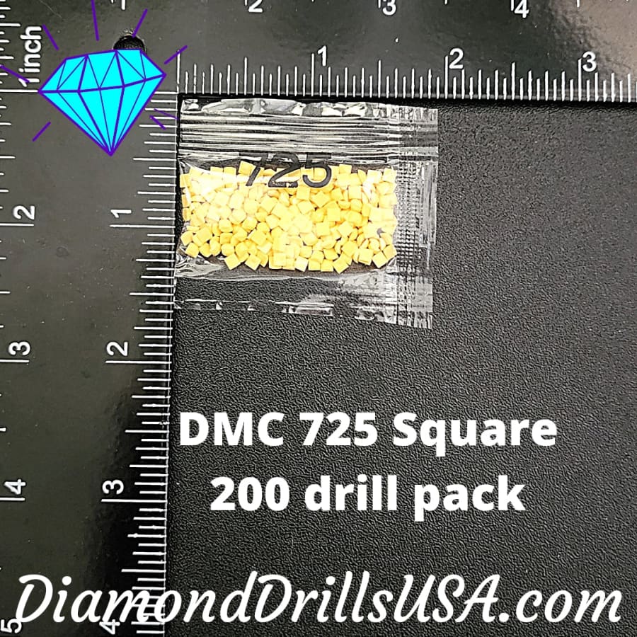 DMC 725 SQUARE 5D Diamond Painting Drills Beads DMC 725