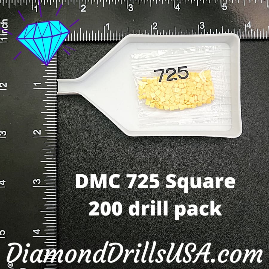 DMC 725 SQUARE 5D Diamond Painting Drills Beads DMC 725