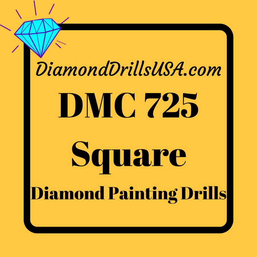 DMC 725 SQUARE 5D Diamond Painting Drills Beads DMC 725