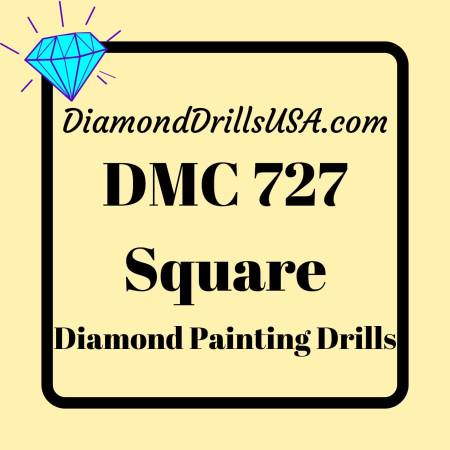 DMC 727 SQUARE 5D Diamond Painting Drills Beads DMC 727 Very