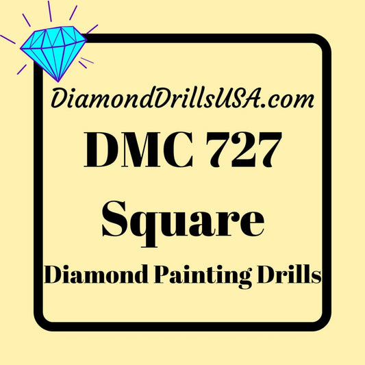 DMC 727 SQUARE 5D Diamond Painting Drills Beads DMC 727 Very