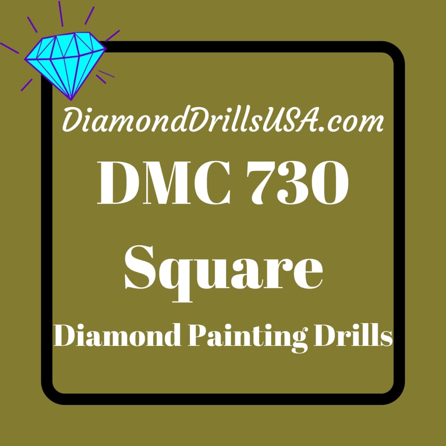 DMC 730 SQUARE 5D Diamond Painting Drills Beads DMC 730 Very