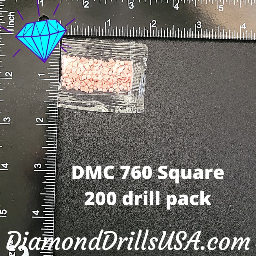 DMC 760 SQUARE 5D Diamond Painting Drills Beads DMC 760