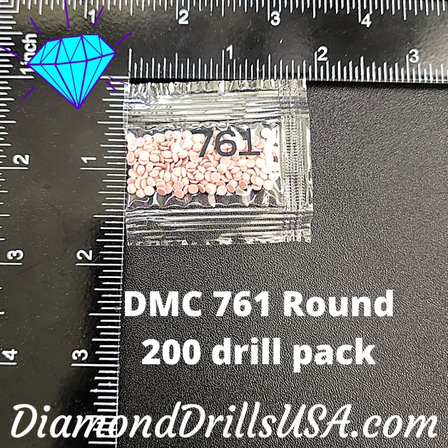 DMC 761 ROUND 5D Diamond Painting Drills Beads DMC 761 Light