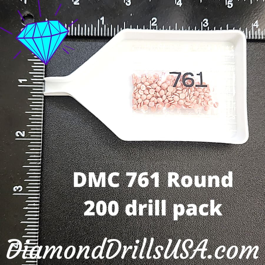 DMC 761 ROUND 5D Diamond Painting Drills Beads DMC 761 Light
