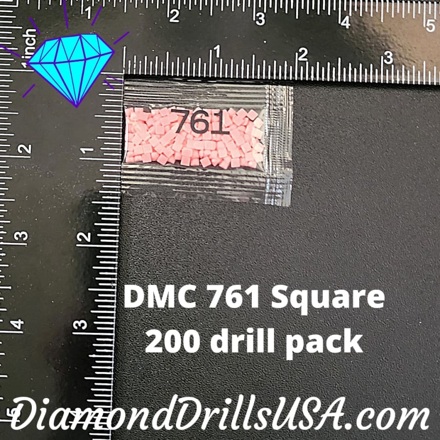 DMC 761 SQUARE 5D Diamond Painting Drills Beads DMC 761