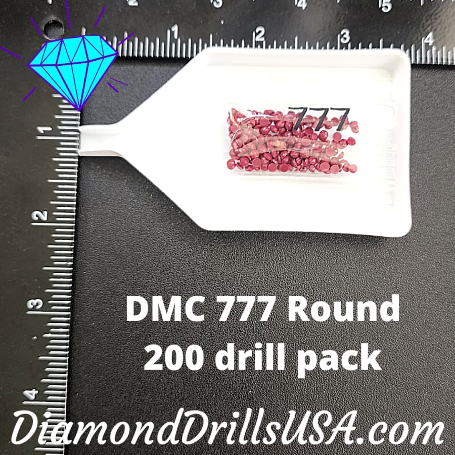 DMC 777 ROUND 5D Diamond Painting Drills Beads DMC 777 Very