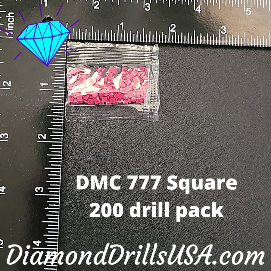 DMC 777 SQUARE 5D Diamond Painting Drills Beads DMC 777 Very
