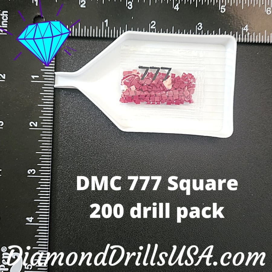 DMC 777 SQUARE 5D Diamond Painting Drills Beads DMC 777 Very