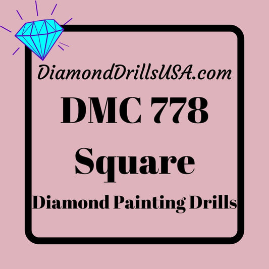 DMC 778 SQUARE 5D Diamond Painting Drills Beads DMC 778 Very