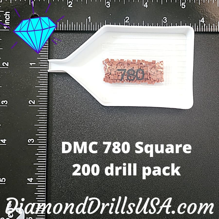 DMC 780 SQUARE 5D Diamond Painting Drills Beads DMC 780