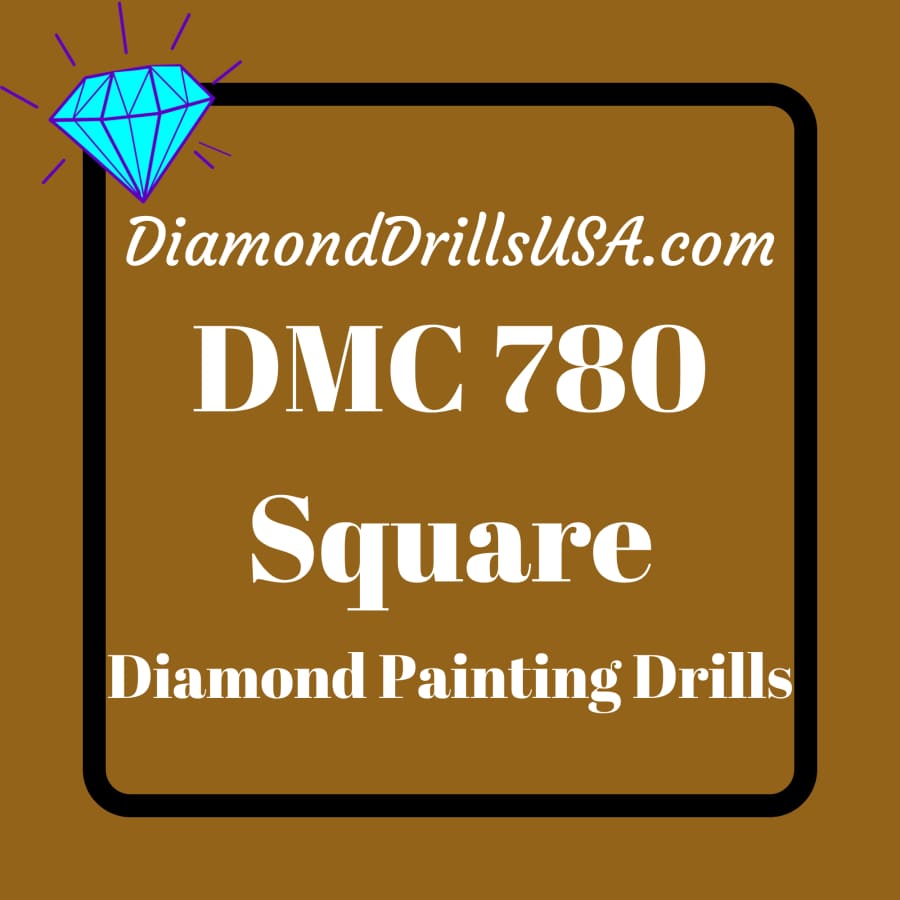 DMC 780 SQUARE 5D Diamond Painting Drills Beads DMC 780