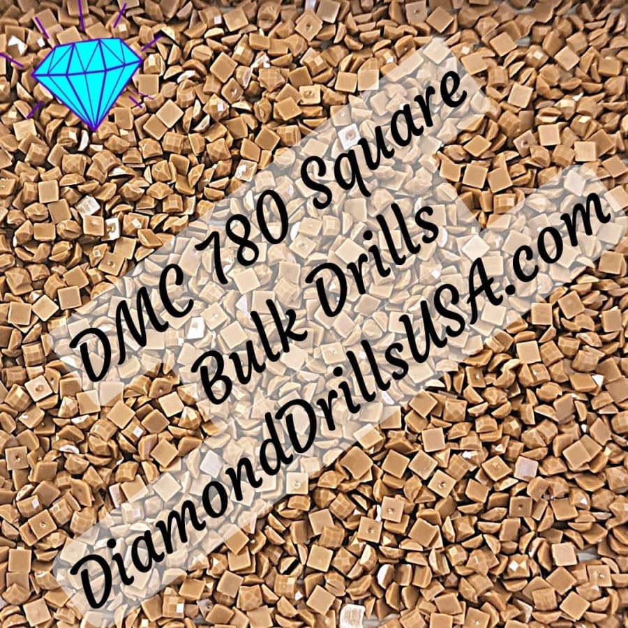 DMC 780 SQUARE 5D Diamond Painting Drills Beads DMC 780