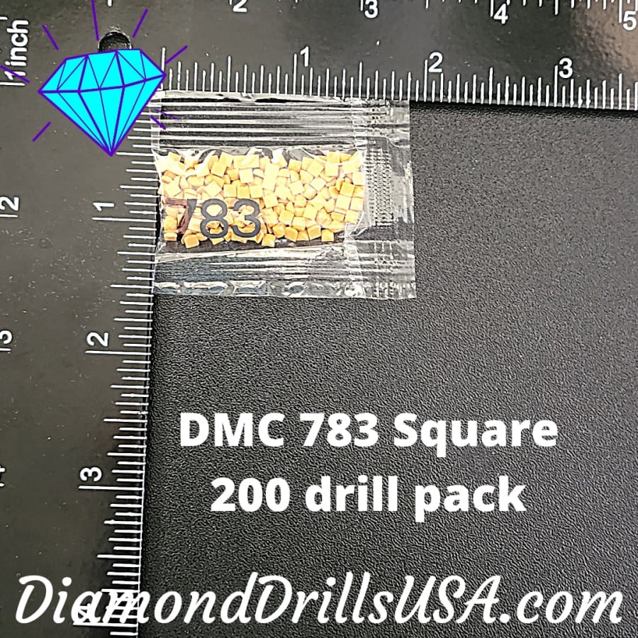 DMC 783 SQUARE 5D Diamond Painting Drills Beads DMC 783