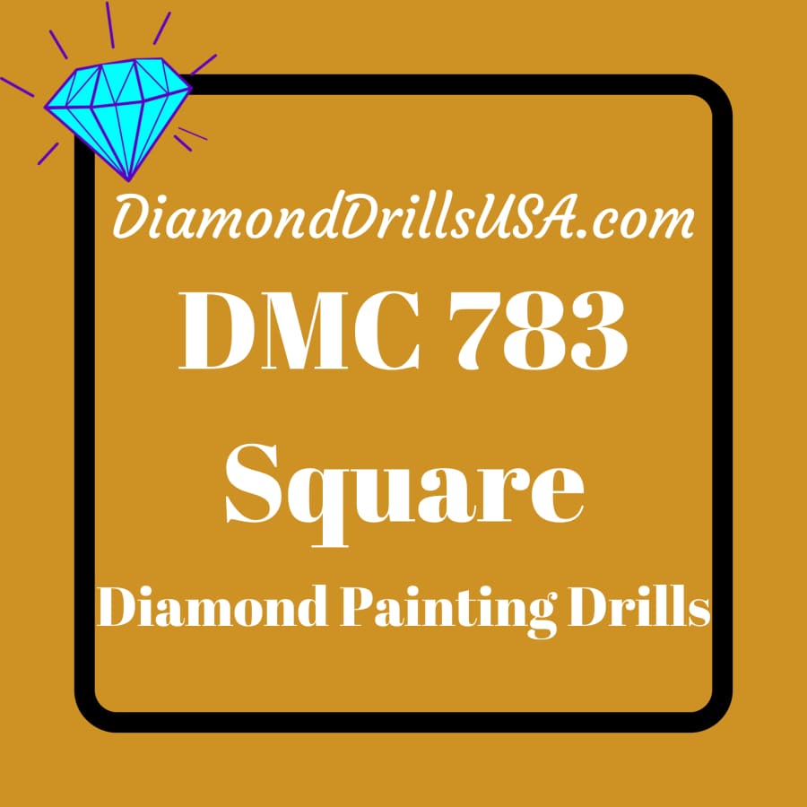 DMC 783 SQUARE 5D Diamond Painting Drills Beads DMC 783
