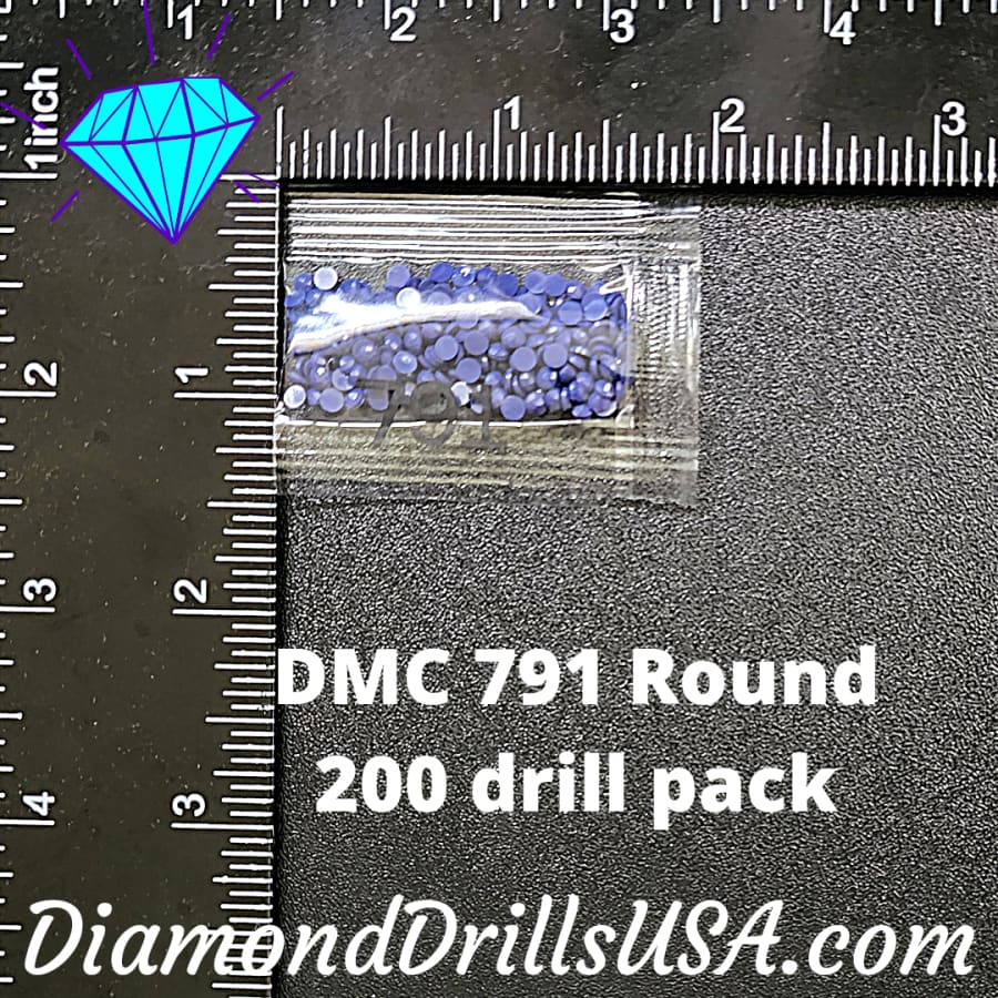 DMC 791 ROUND 5D Diamond Painting Drills Beads DMC 791 Very